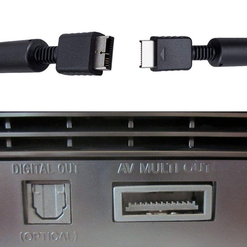 RGEEK PS2 PS3 AV Cable, AV to RCA Composite Cable Cord for PS2 PS3(6FT) - Image 2